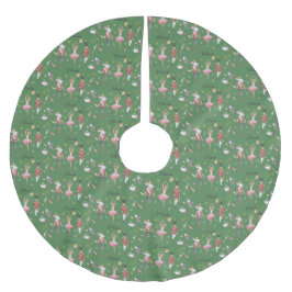 Anpassat namn Nutcracker Ballet Ballerina jul Julgransmatta Borstad Polyester