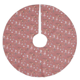 Anpassat namn Nutcracker Ballet Ballerina jul Julgransmatta Borstad Polyester