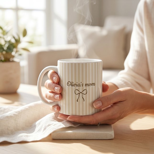 Anpassat Namn Ny Mamma-Pappa Present Kaffe Kaffemugg (Skapare uppladdad)
