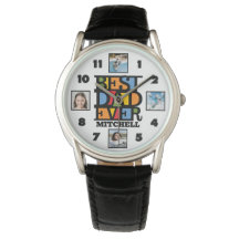 Anpassat namn och 4 foton BÄSTA PAPPA EVER