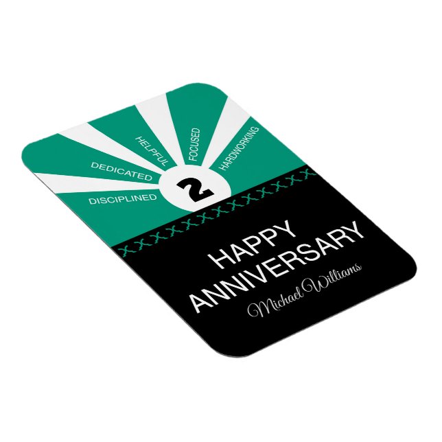 Anpassat namn och år, anställningsår magnet (Högersidan)