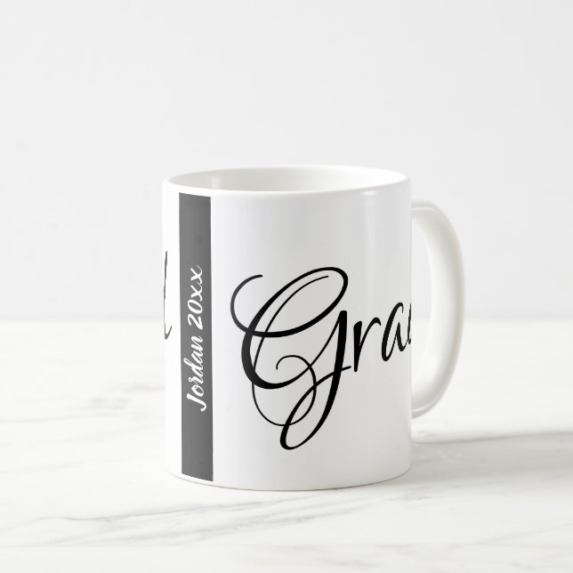 Anpassat namn och år för Grad studenten Kaffemugg (Framsida höger)
