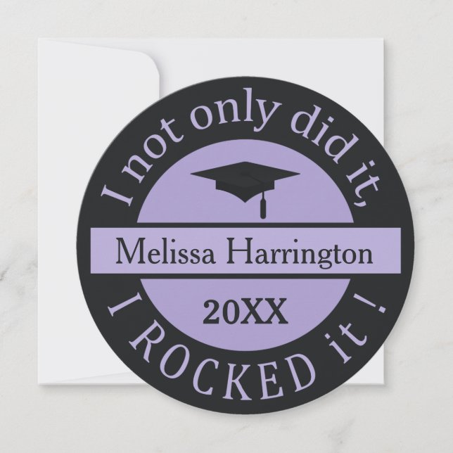 Anpassat namn och år för Studenten-inbjudningar Inbjudningar (Framsida)