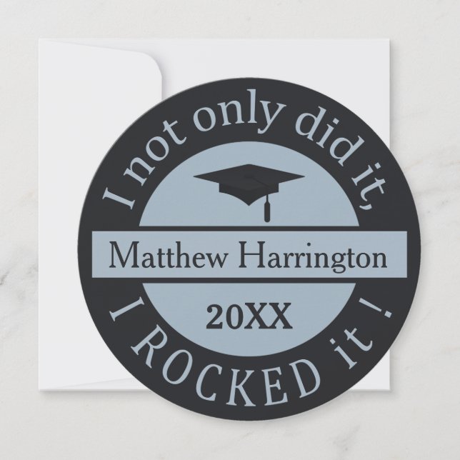 Anpassat namn och år för Studenten-inbjudningar Inbjudningar (Framsida)