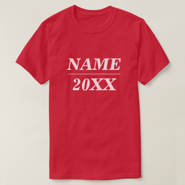 Anpassat namn och års valstöd t shirt (Design framsida)
