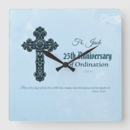 Anpassat namn och årsdag - Ordning, Priest Fyrkantig Klocka