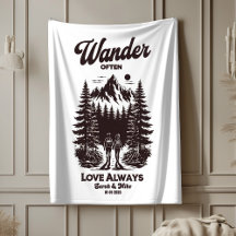 Anpassat namn och datum bröllop-gåva, personlig