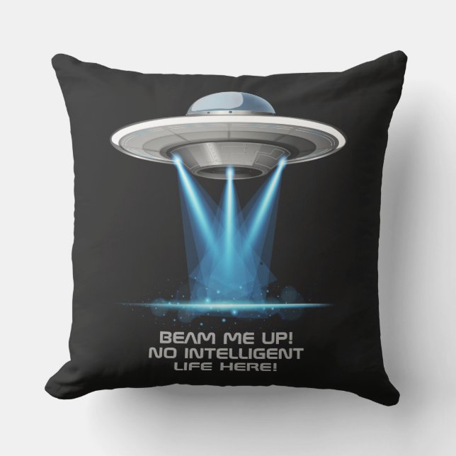 Anpassat namn och dekorativ kudde för UFO-blankste (Framsida)