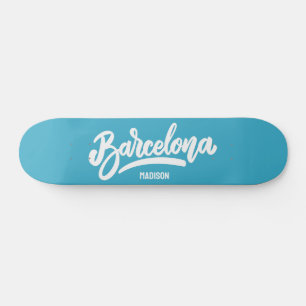 Anpassat namn och Färg Barcelona Mini Skateboard Bräda 18,5 Cm