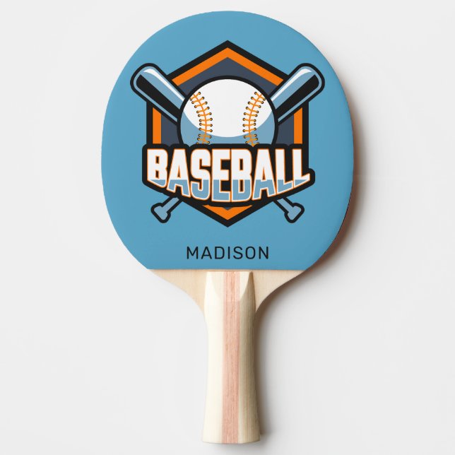 Anpassat namn och Färg baseball Pingisracket (Framsidan)
