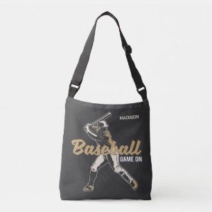 Anpassat namn och Färg Baseball Player Axelväska