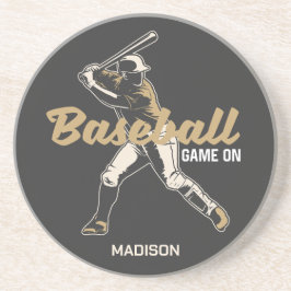 Anpassat namn och Färg Baseball Player Underlägg