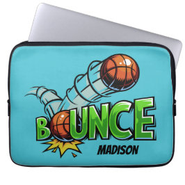 Anpassat namn och färg BOUNCE Basketball-sleever Laptop Fodral