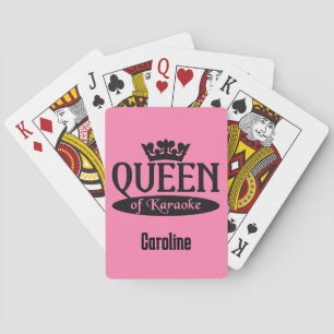 Anpassat namn och Färg drottning av Karaoke Casinokort