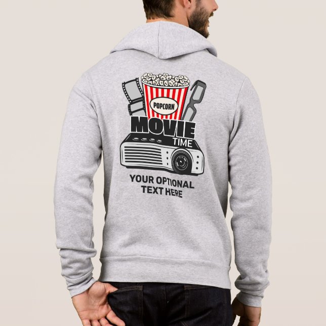 Anpassat namn och Färg filmtid T Shirt (Baksida)