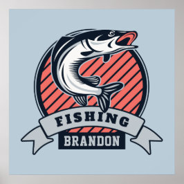 Anpassat namn och färg Fisher-poster Poster