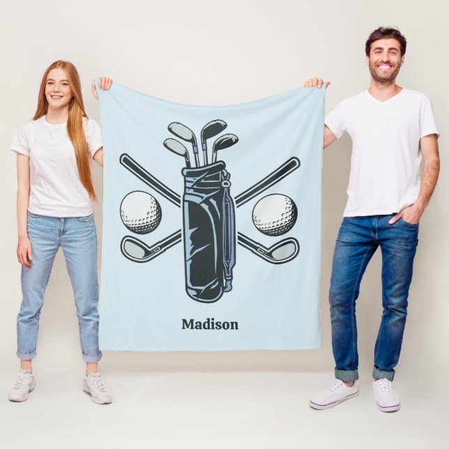 Anpassat namn och Färg Golf Fleecefilt (På plats)