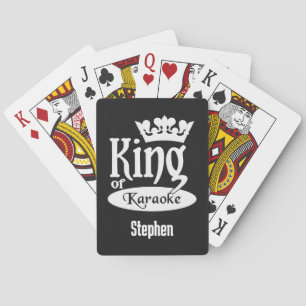 Anpassat namn och Färg Kung i Karaoke Casinokort