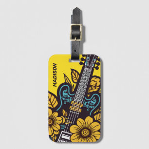 Anpassat namn och Färg Ukulele Bagagebricka
