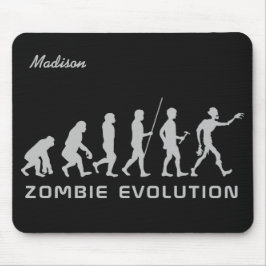 Anpassat namn och färg Zombie Evolution mousepad Musmatta