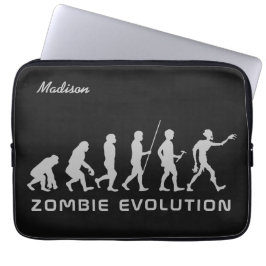 Anpassat namn och färg Zombie Evolution-sleever Laptop Fodral