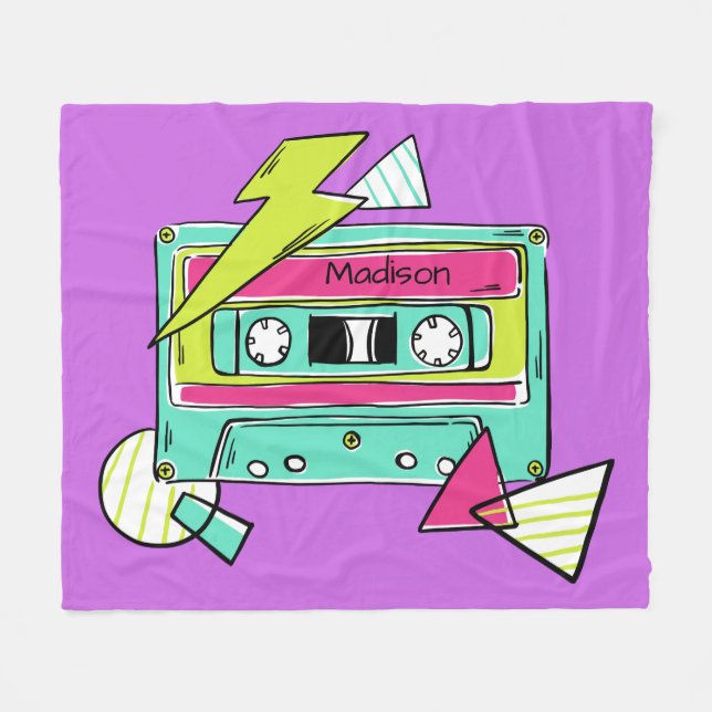 Anpassat namn och filtar för färg Casette-bandfilt (Framsidan (Horisontell))