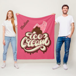 Anpassat namn och filtar för färg Ice Cream