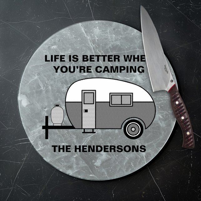 Anpassat namn och fras-cute Camper Camping (Skapare uppladdad)