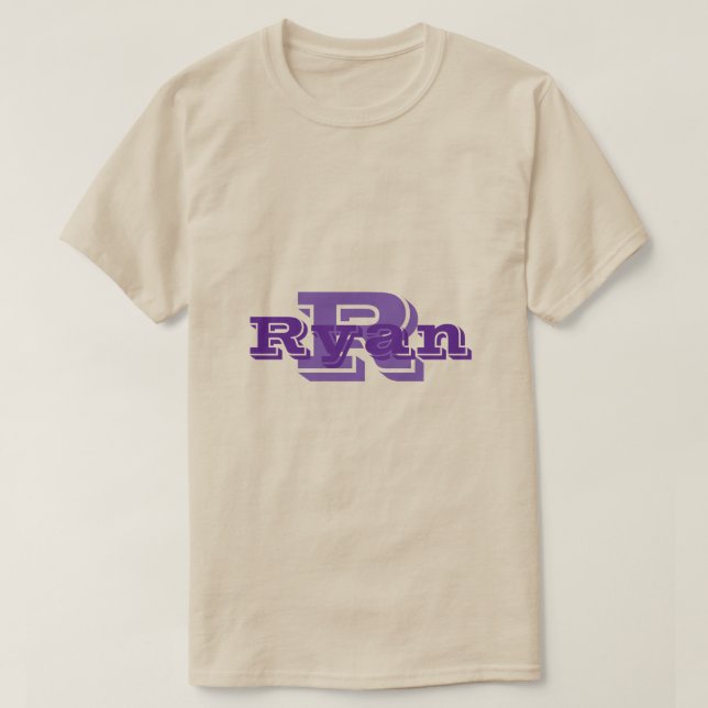 Anpassat namn och inledande Manar-skjortor T Shirt (Design framsida)