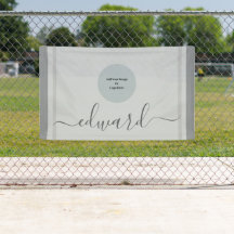 Anpassat namn och Logotyp - enkelt Grått