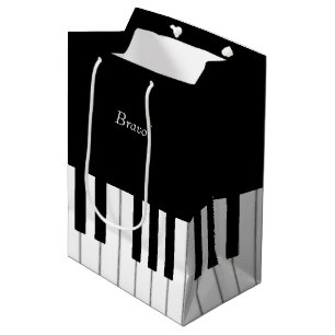 Anpassat namn och meddelande för elegant Piano Ta