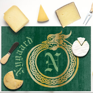 Anpassat namn och monogram Celtic Stil Ouroboros