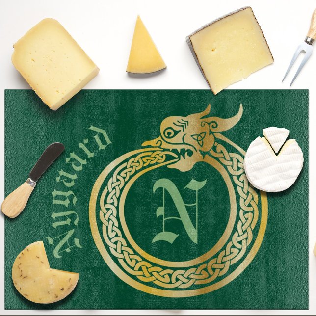 Anpassat namn och monogram Celtic Stil Ouroboros (Skapare uppladdad)