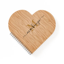 Anpassat namn och monogram Hjärtformade Spiral