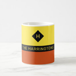 Anpassat namn och monogram mugg