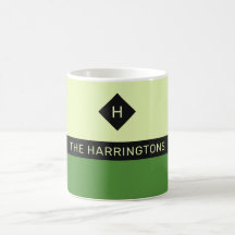 Anpassat namn och monogram mugg