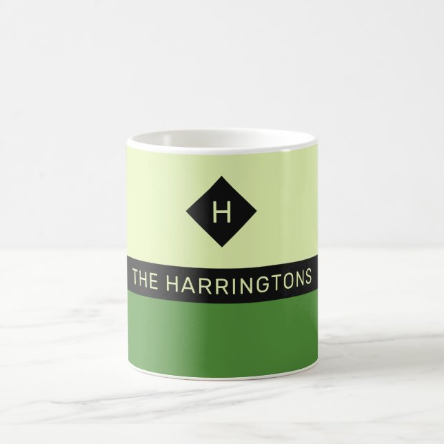 Anpassat namn och monogram mugg (Center)