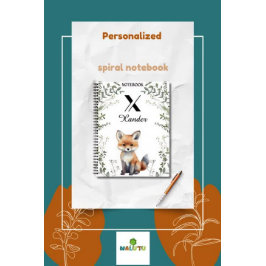 Anpassat namn och monogram Woodland Journal