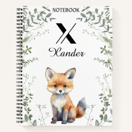 Anpassat namn och monogram Woodland Journal