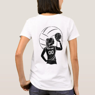 Anpassat namn och nummer för personlig Volleyball T Shirt