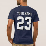 Anpassat namn och nummer Jersey-sport T Shirt<br><div class="desc">Anpassat namn och nummer Jersey Sports T-Shirt</div>