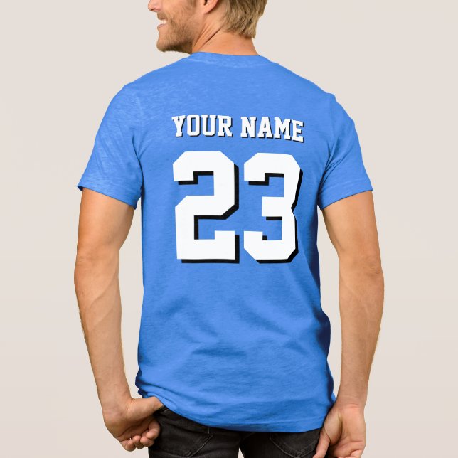 Anpassat namn och nummer Jersey-sport T Shirt (Baksida)