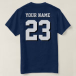 Anpassat namn och nummer Jersey-sport T Shirt<br><div class="desc">Anpassat namn och nummer Jersey Sports T-Shirt</div>