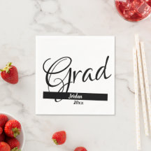 Anpassat namn och Pappra blöjor för Grad studenten
