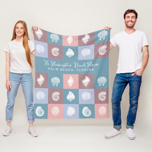 Anpassat namn och placeringssektioner i Mönster Fleecefilt (På plats)