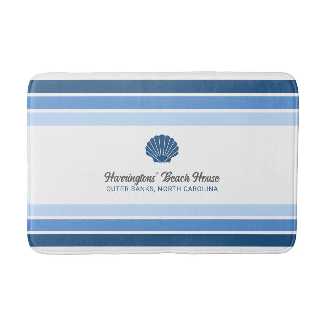 Anpassat namn- och platsfack badrumsmatta (Framsidan)