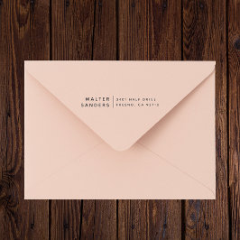 Anpassat namn och Returadress för enkel klass Stämpel