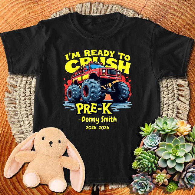 Anpassat namn och skolår Back to school före K T Shirt (Skapare uppladdad)