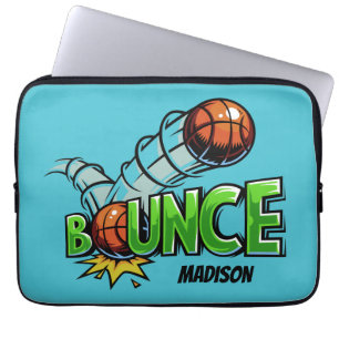 Anpassat namn och sleever för Basketboll i färg Laptop Fodral