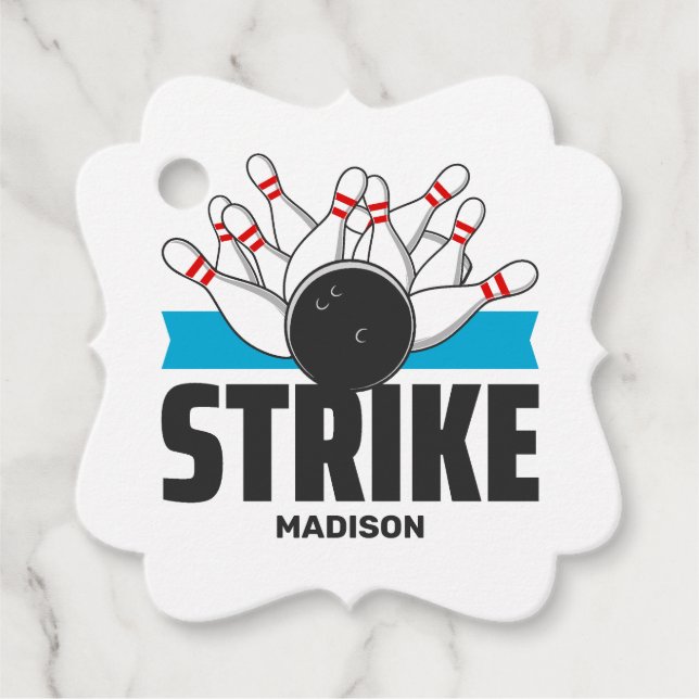 Anpassat namn och Strejka för textdelning Gåvor Etiketter (Framsida)